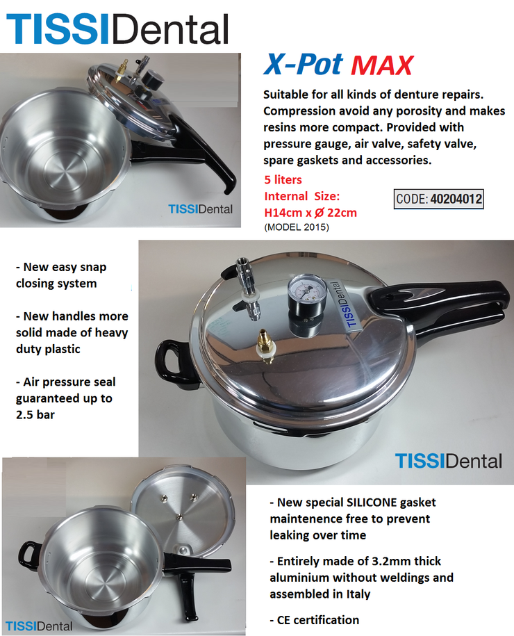 X-Pot MAX Pressure pot for pressed resin polymerization 40204010