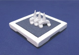 CARBON INSERT CERAMIC TRAY, PACK OF 2