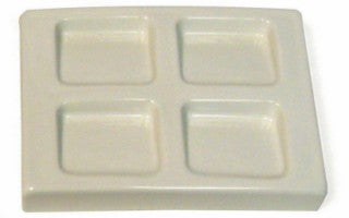 FOUR WELL SLANT PALETTE, GLAZED