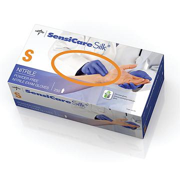 Gloves Nitrile Exam, Sensicare Silk - Box 250